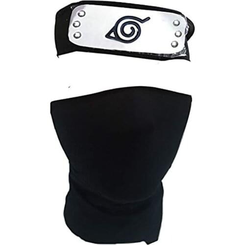 Anime Hokage Ninja Hatake Kakashi Cosplay Mask Headband Cosplay Accessories Costume Cos Props Halloween Party Gift