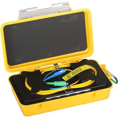Free shipping SC/UPC-SC/APC OTDR Dead Zone Eliminator,Fiber Rings ,Fiber Optic OTDR Launch Cable Box 1km SM 1310/1550nm