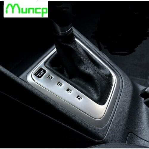 High Quality Stainless Steel Car Gear Panel Decoration Cover Ring for Hyundai Solaris 2 Verna 2017, Car Tuning Accessories