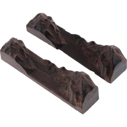 Wooden Pieces Mountain Shaped Ornaments For Resin Filler Jewelry Making Pendants