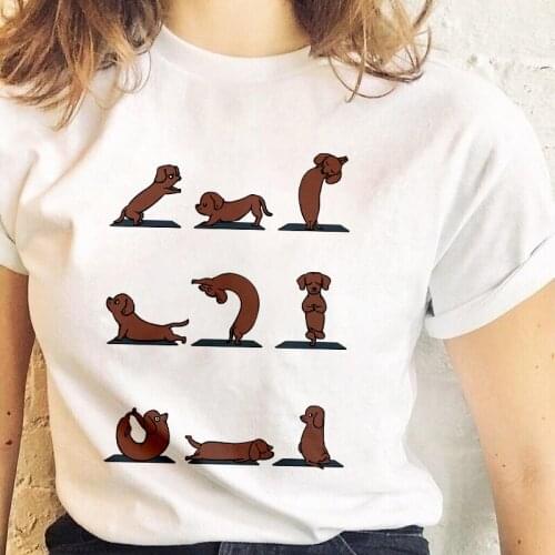 Funny animal t shirt women fashion Harajuku Short Sleeve t-shirt White Thin section plus size new Tshirt female Tops clothing