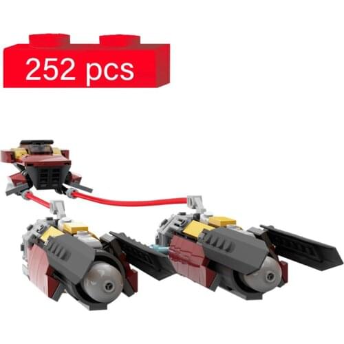 Classic Movie Marshalls Podracer Speeder Building Blocks High-tech Speed Car Airship Model Bricks DIY Toys for Kids Gifts