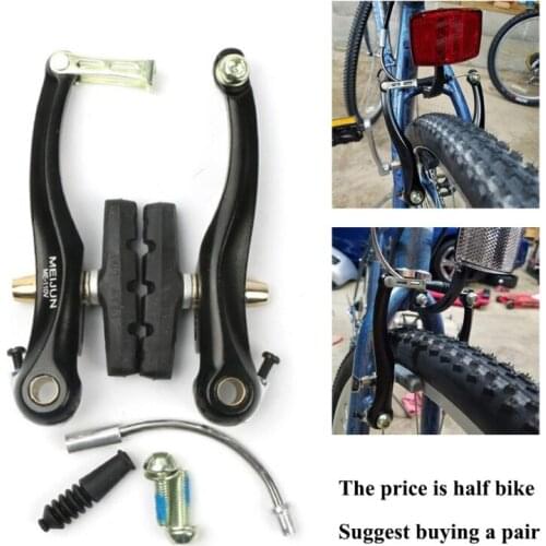 Alloy Bicycle Mountain Bike V Brake And Lever And Cable Half Set Brake Sensitivity Bike Brake Calipers Cables