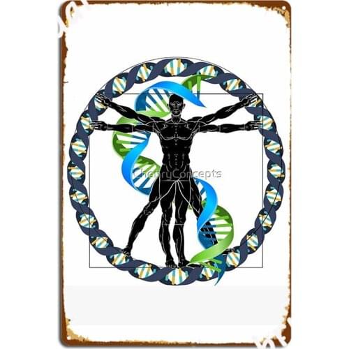 Double Helix Metal Sign Painting Décor Cinema Garage Funny Party Tin Sign Poster