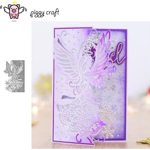Piggy Craft metal cutting dies cut die mold Fairy border frame card Scrapbook paper craft knife mould blade punch stencils dies