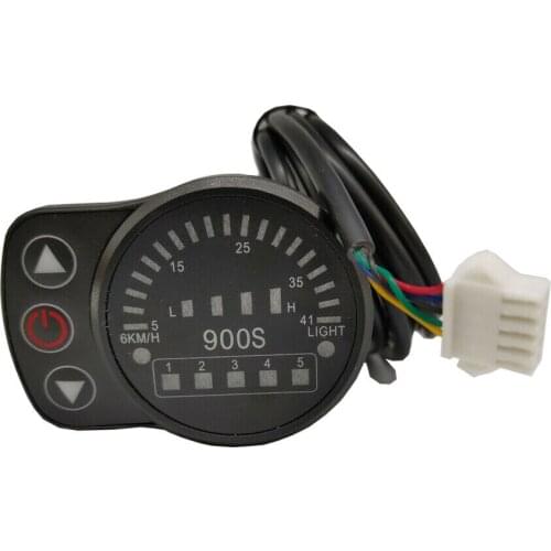 Electric Bicycle LCD Mini Display Meter Control Panel Bike for 24V 36V 48V Controller Computer Parts for Ebike Conversion Kit