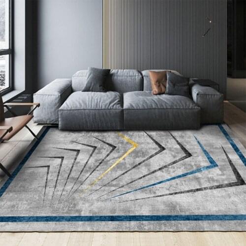 Washable Big Carpets Rug for Living Room Modern Printing Stripe Geometric Floor Child Kids Play Mats For Parlor Mat Bedroom