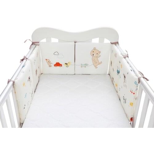 30*30cm Soft Design Baby Bed Thicken Bumpers One-piece Crib Around Cushion Cot Protector Pillow Newborns Room Decor Baby Bedding
