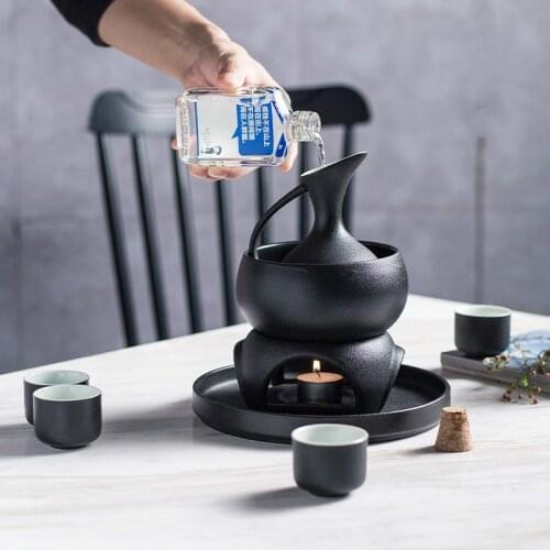 Warm wine set hot wine pot hot pot home warm wine pot decanter Japanese and Chinese hot pot home hot boiled jug