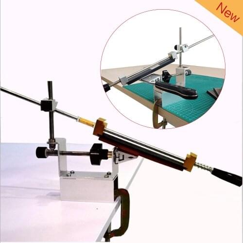 New Fixed Angle Knife Sharpener Sharpening With Stone Metal Rotatable Professional Kitchen Tools
