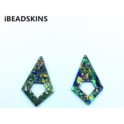 New arrival! 45x27mm 100pcs Acrylic Rhombus charm for Necklace DIY making /Earrings parts,hand Made Earrings ,Jewelry DIY