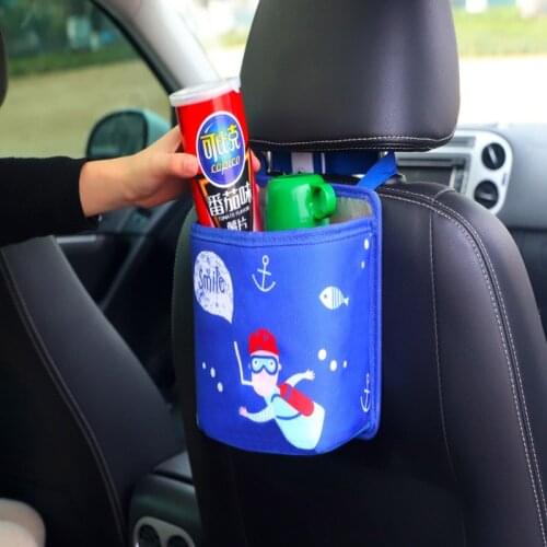 Car Seat Back Tidy Storage Box Multifunctional Creative Hanging Garbage Bag Storage Sundries Bags Auto Accessories