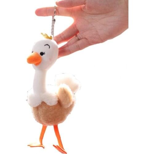 Plush toy ostrich animal Plush Toy Cute Lovely Fluffy Animal Shape Backpack Doll for Gift new ostrich plush toy Keychains 2021