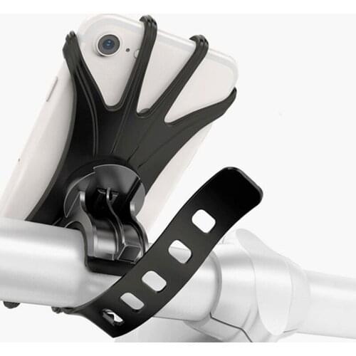 Practical Handlebar Phone GPS Silicone Holder 360 Rotation Motorcycle Bike Electric Scooter for Xiaomi Mijia M365 Pro Accessorie