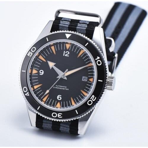 Debert 41mm sport watch Clock Sapphire Crystal Mechanical Ceramic Top Brand Luxury calendar Automatic Men Watch