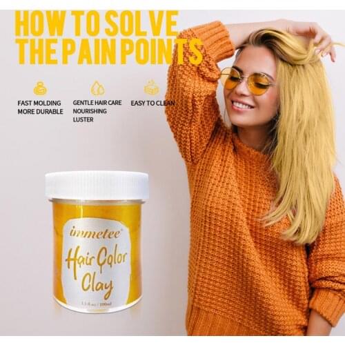 100ml Hair Wax DIY Dye Natural Styling Disposable Hair Color Wax for Home