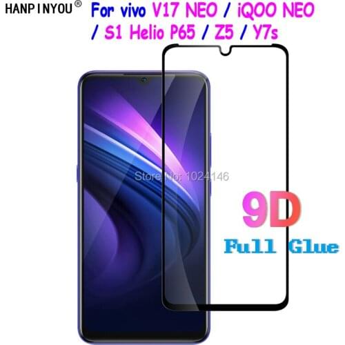 For vivo V17 NEO V17NEO / iQOO NEO / S1 Helio P65 / Z5 / Y17s 9D Full Cover Tempered Glass Screen Protector Protective Film