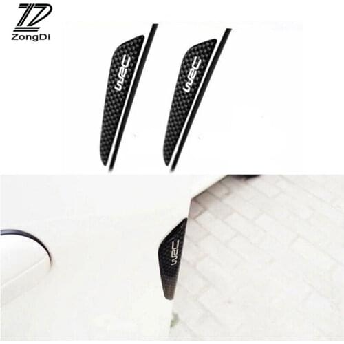 ZD 4Pcs WRC Car Door Protective Stickers Anti-collision For Lada vesta granta Honda civic 2006-2011 Mercedes w203 accessories