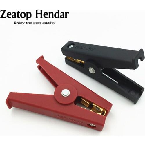 8Pcs High Quality 100A Insulated Car Battery Test Lead Alligator Clip Clamp Copper