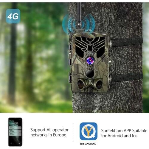 FREE APP Cloud Service Trail Camera 4G 2K 30MP Wildlife Hunting Cameras Night Vision Cellular Wireless Surveillance HC810Plus