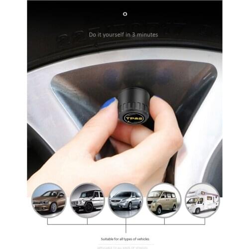 Bluetooth 5.0 Car Tire Tyre Pressure Monitoring System Sensors for IOS Android APP Mobile Phone Monitoring Alarm
