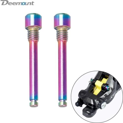 2PCS/Lot Bicycle Hydraulic Disc Brake Pad Bolts M4 Titanium Pin Inserts XT/ R/ XT Disk Caliper Hexagon Socket Service Parts