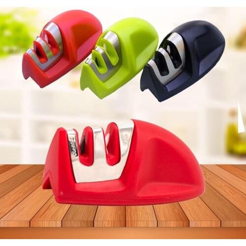 Two Stages Diamond Ceramic Kitchen Knife Sharpener Sharpening Stone Household Knife Sharpener Kitchen Tools Quick Whetstone