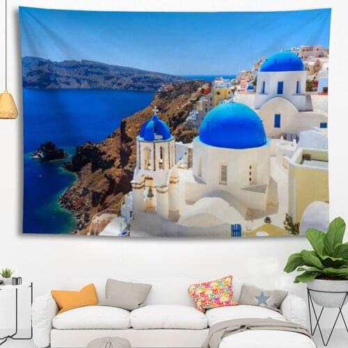 Custom Greece Tapestry wall hanging tapestry home decoration rectangle bedroom wall art tapestry 140X250cm