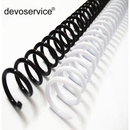 2018 New A4 46 Hole Loose-leaf Plastic Binding Ring Single Coil Spring Spiral Rubber Ring Punch Ring School Office Supplies