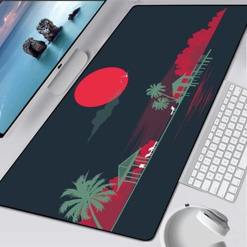 Sunset Landscape Mouse Pad Gamer Mousepad Rubber Desk Mat Gaming Accessories PC Keyboard Mat Locking Edge Mouse Pad for Office