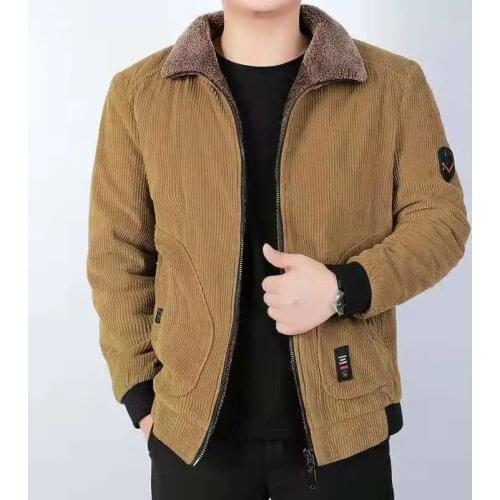 Winter Jacket Men Corduroy Cotton Parkas Bomber Coat Casual Loose Turndown Thick Warm Army Tactical Outwear 6XL Hombre Invierno