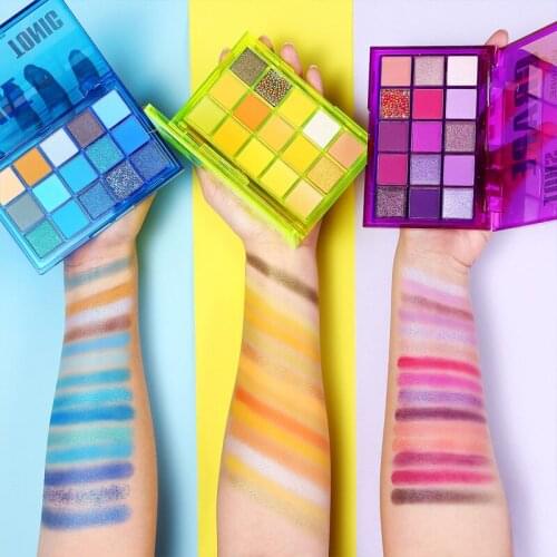 Matte Eyeshadow Palette Colorful Shimmer Highlighter Pigment Shades Nude Eye Shadow Palette Pigment Powder Make Up Palette