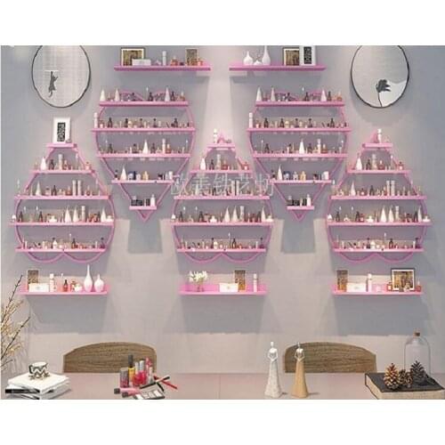 Light and luxurious nail wall hanging rack Cosmetics receiving rack