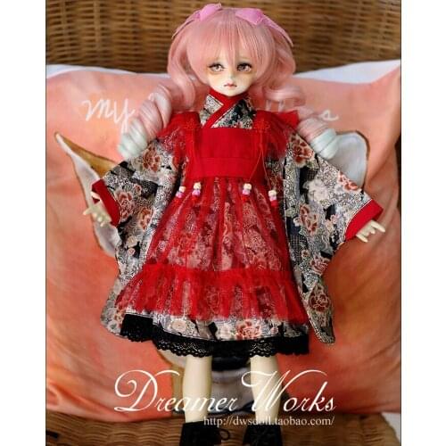 1/4 scale BJD clothes Maid bathrobe kimono suit for BJD/SD MSD doll accessories,Not included doll,shoes,wig,and other 1234
