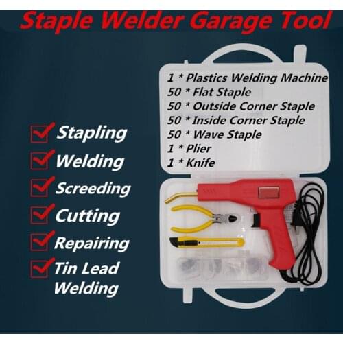 Plastic Welder Garage Tools Hot Staplers Machine Staple PVC Plastic Repairing Machine Hot Stapler Car Bumper Repair