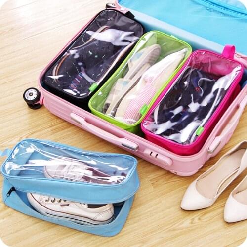 Practical Waterproof Shoe Storage Bag organizer zipper shoes case Travel Wash Portable Tote shoe Pouch Handbag home storage