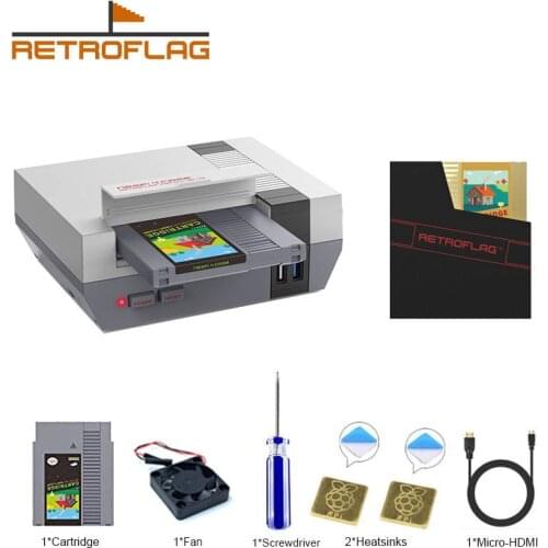 RETROFLAG NESPi 4 CASE Raspberry Pi 4 Case for Raspberry Pi 4 Model B Retroflag NES Cartridge for NESPi 4 Case Raspberry Pi PC