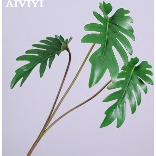 Nordic style artificial taro leaves plants tree branch home shop decorative turtle leaf floral arrangement accessories