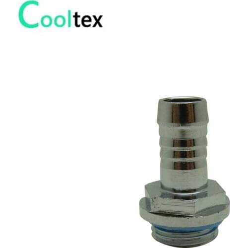 5pcs/lot G1/4'' Pagoda Joint Copper plating chromium Nozzle Outer diameter 9mm for 7-8mm water cooling pipe tube
