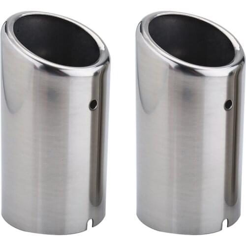 Exhaust Tail Pipe Rustproof Exhaust Tail Pipes Muffler Tips Corrosion Resistance For Golf Tiguan Passat Touran BMW 325i 328i