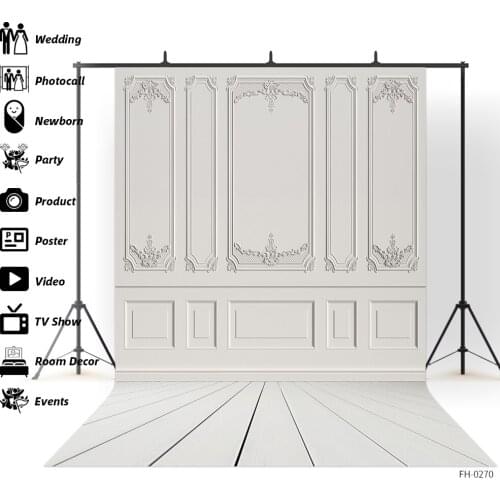 Vintage Vinyl Wooden Floor Wall Board Photo Backdrops Newborn Baby Shower Portrait Photocall Photography Background For Studio