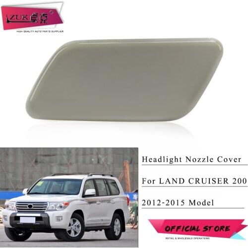 ZUK Front Headlight Washer Nozzle Cover Cap For LAND CRUISER URJ200 2012-2015 Head Light Lamp Headlamp Water Spray Jet Housing