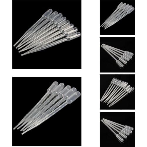 100PCS Graduated Pipettes Dropper Polyethylene
