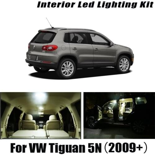 13Pcs For Volkswagen VW Tiguan 5N 2009-2020 Canbus Car LED Interior Map Dome Trunk Light Kit Auto Lamp Accessories