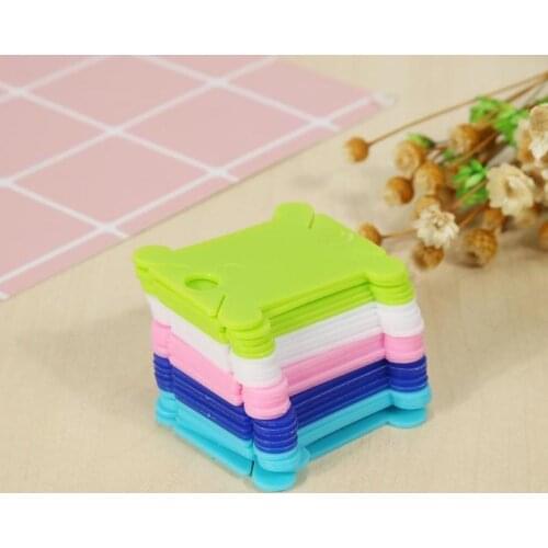 25pcs Thread String Winder Plastic Winding Plate Board Machine Thread Card Rolling Line Winding Sewing Yarn Coiling Bobbin