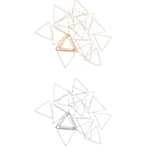 40pc Triangle Earring Pendant DIY Necklace Dangle Jewelry Bracelets Charms