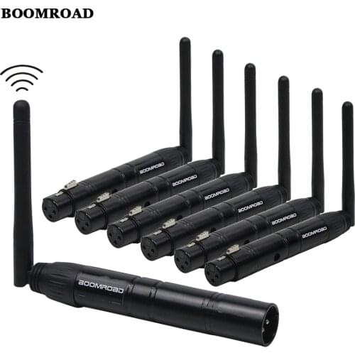 Wireless DMX512 2.4G 3pin Black XLR Receiver And Transmitter Wireless DMX Control Stage Lighting Effect Professional Controller