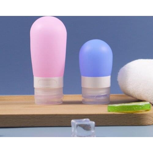 38ml 60ml 80ml Silicone Press Bottle Travel Set Colourful Portable Cosmetics Empty Bottle Storge Shampoo Shower Lotion Refilable