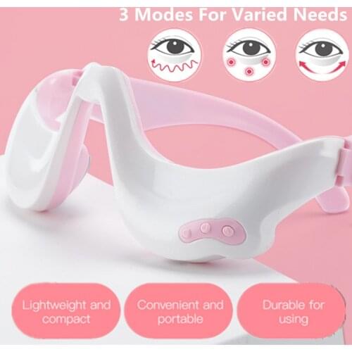3D EMS Micro-Current Pulse Fatigue Relief Household Beauty Wrinkle Reduction Blood Circulation Heating Therapy Eye Relax Massage