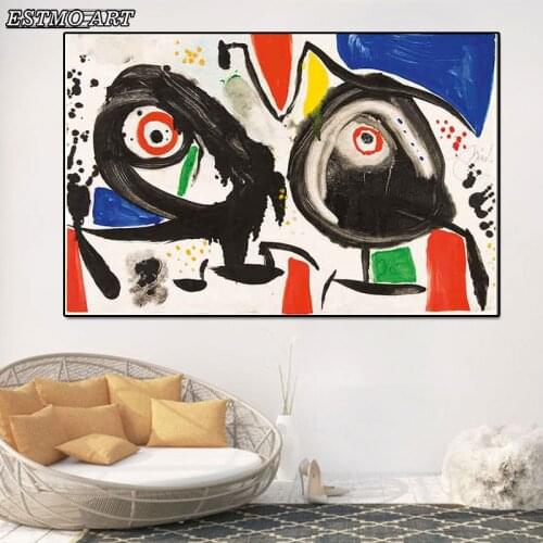 Home Decoration Canvas Paintings Abstract Picture Joan Miro Modern Surrealism Art Retro Art Poster And Prints Home Decor Posters